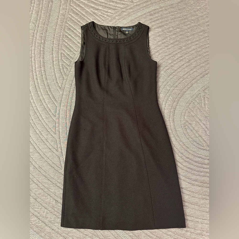 Brooks Brothers Black Textured Dress